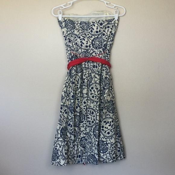 Anthropologie TABITHA Punchline Strapless Dress 2 - Picture 3 of 7